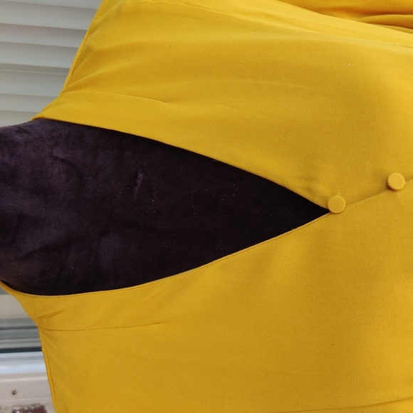 Gibson Latimer Canary button front midi dress - Picture 5 of 10